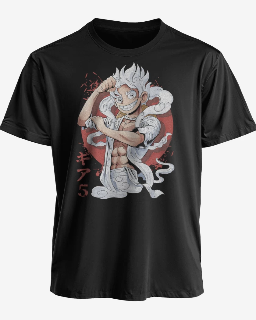 Polera premium Negro de Luffy G5