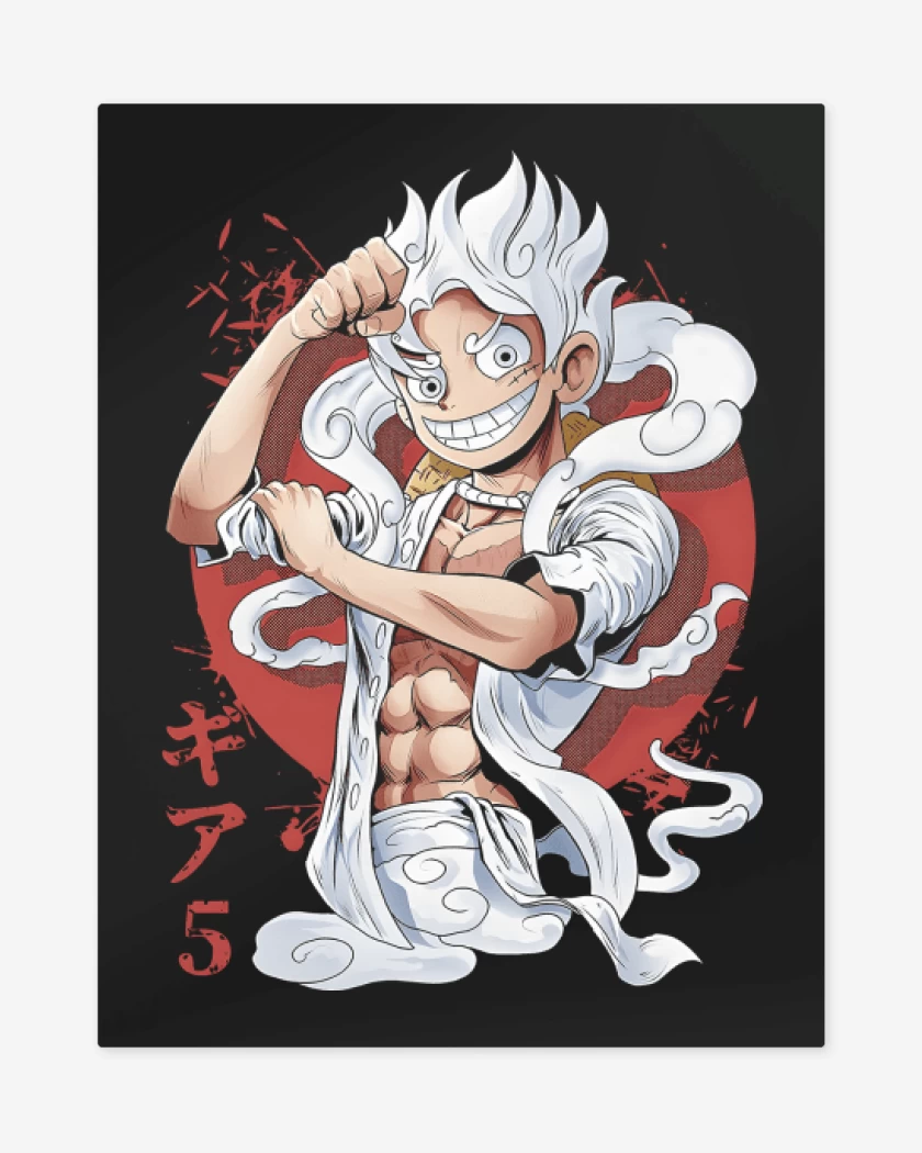 Print metalico Negro de Luffy G5