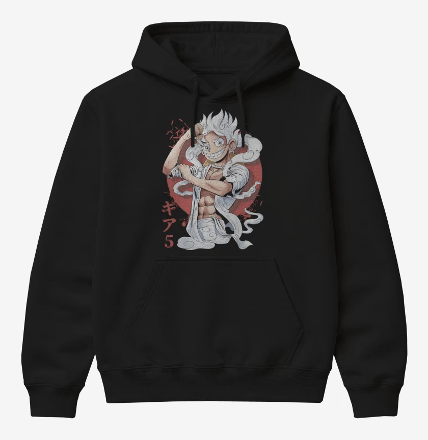 Poleron Canguro básico Negro de Luffy G5