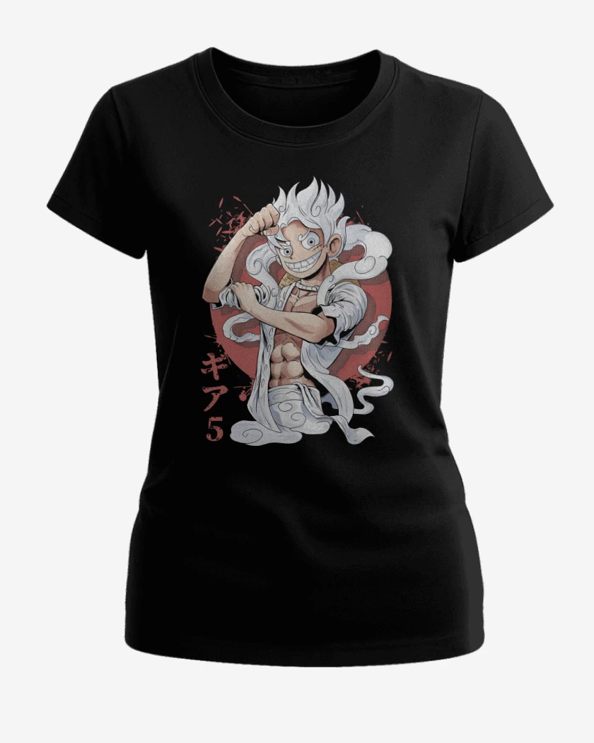 Polera de Mujer Negro de Luffy G5