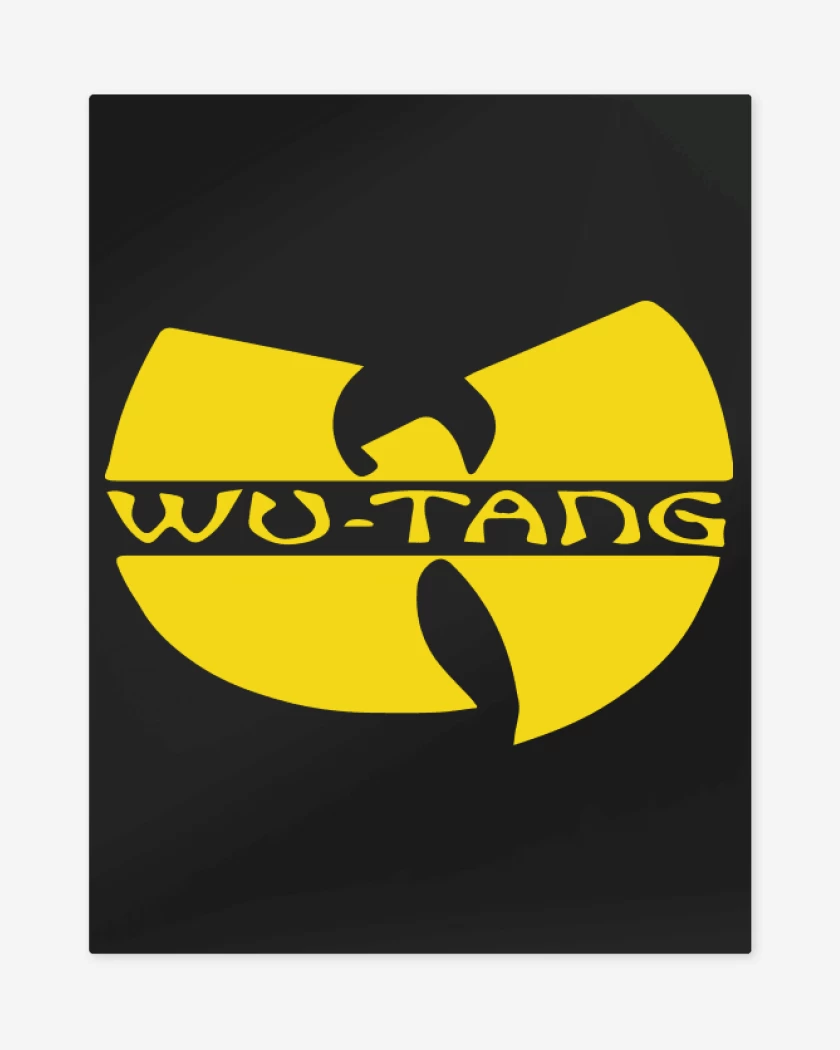 Print metalico Negro de Wutang