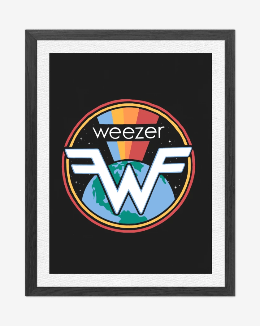 Cuadro decorativo Negro de Retro Weezer
