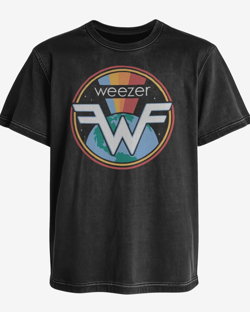 Polera desgastada Retro Weezer