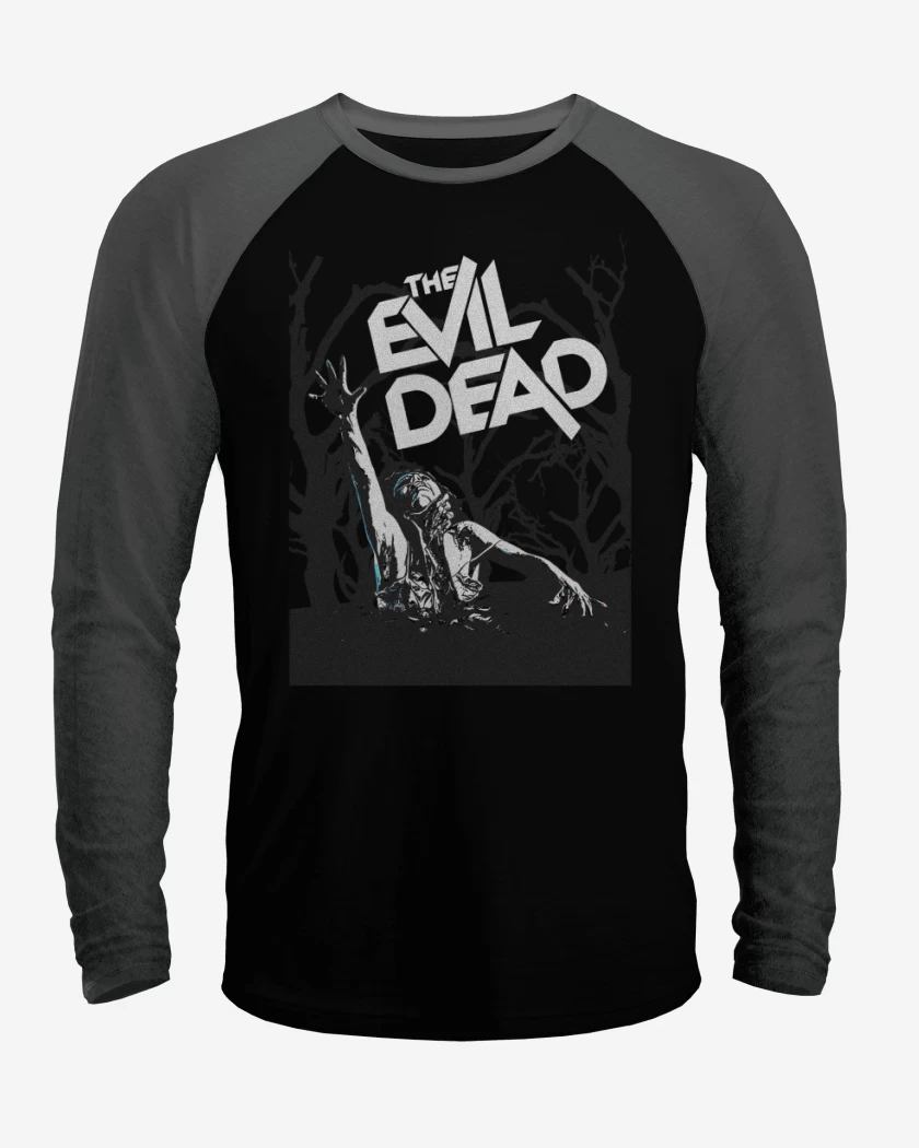 Polera Raglan Negro / Negro Heather de Evil dead