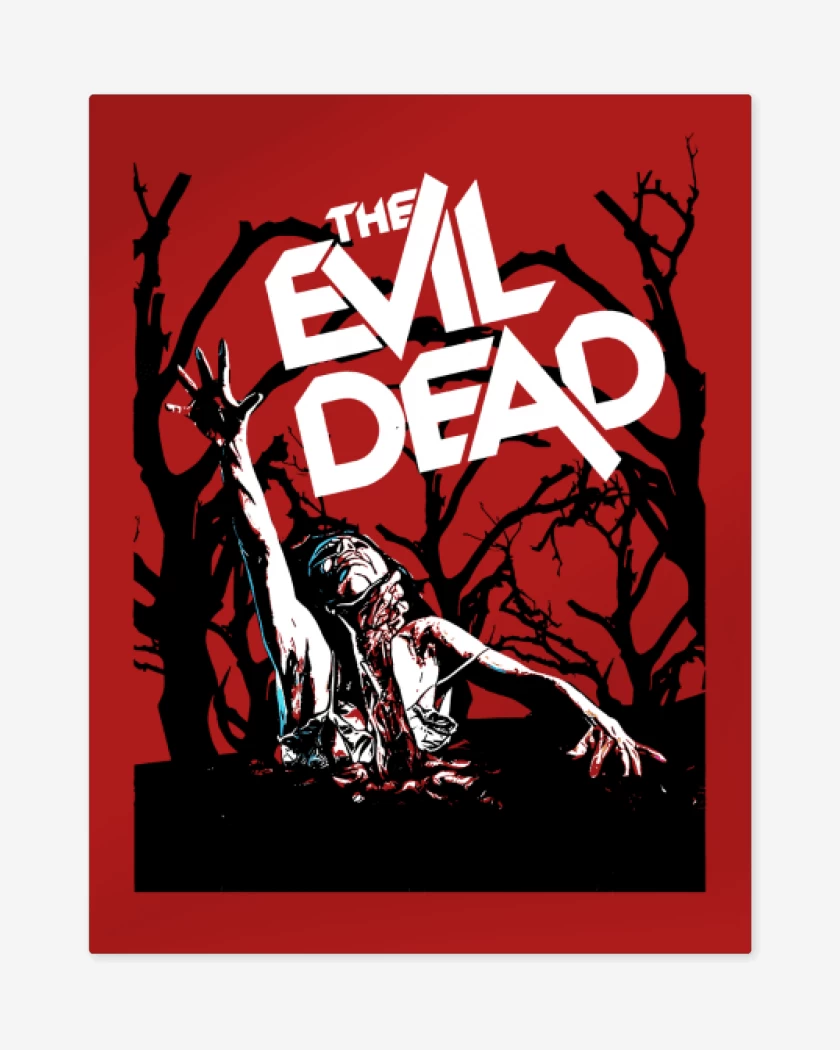 Print metalico Rojo de Evil dead