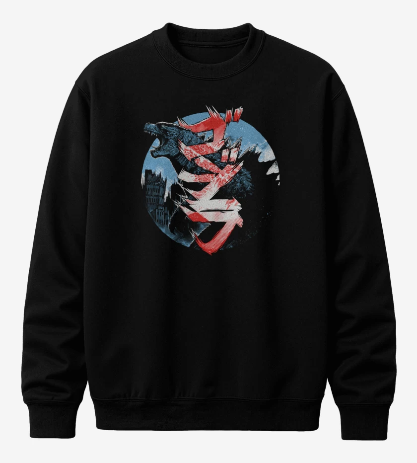 Poleron polo Negro de Gojira
