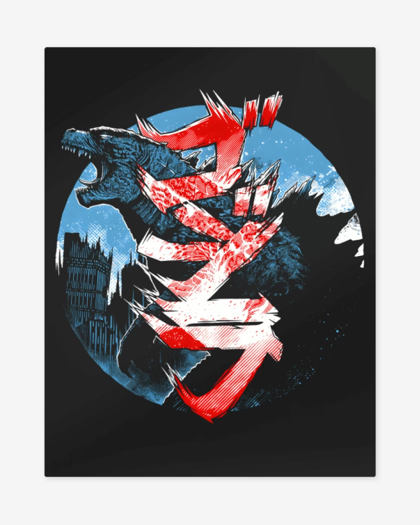Print metalico Negro de Gojira
