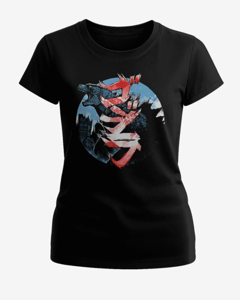 Polera de Mujer Negro de Gojira