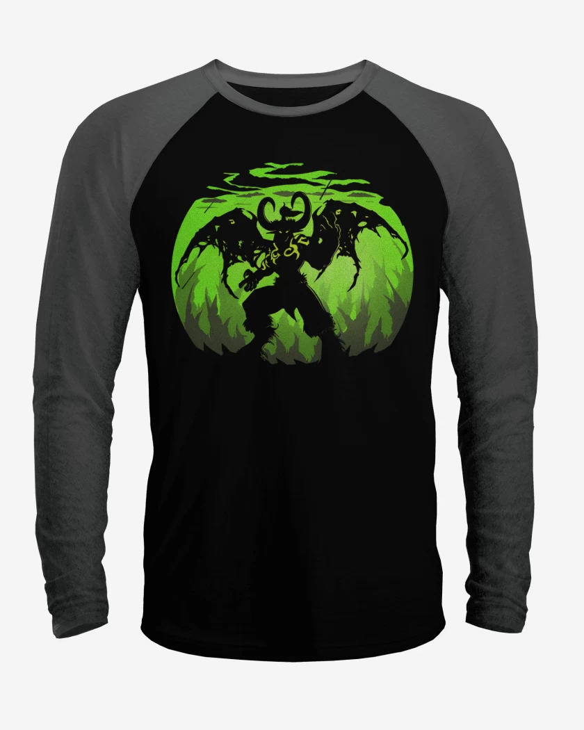 Polera Raglan Illidan demonio
