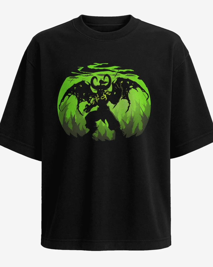 Polera Oversize Illidan demonio