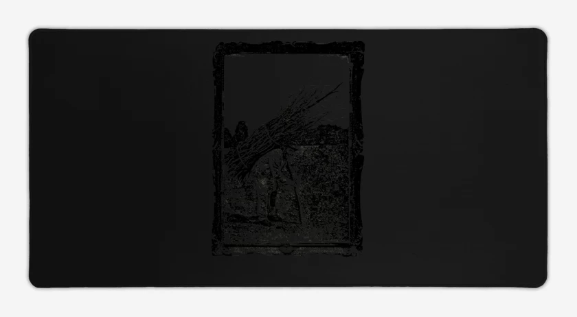 Mouse pad Gamer Negro de Minimal Zeppelin