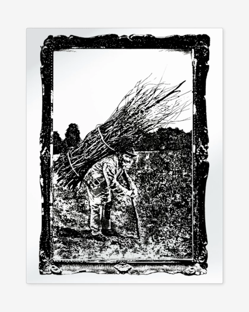 Print metalico Blanco de Minimal Zeppelin