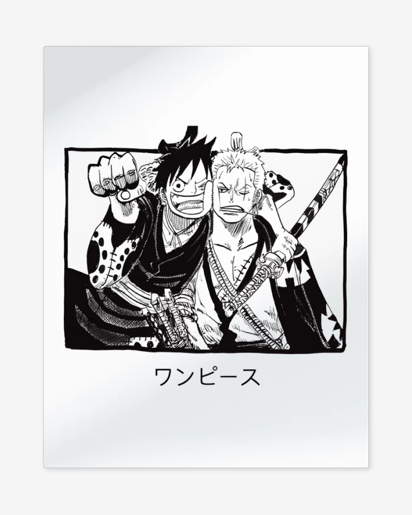 Print metalico Luffy x Zoro