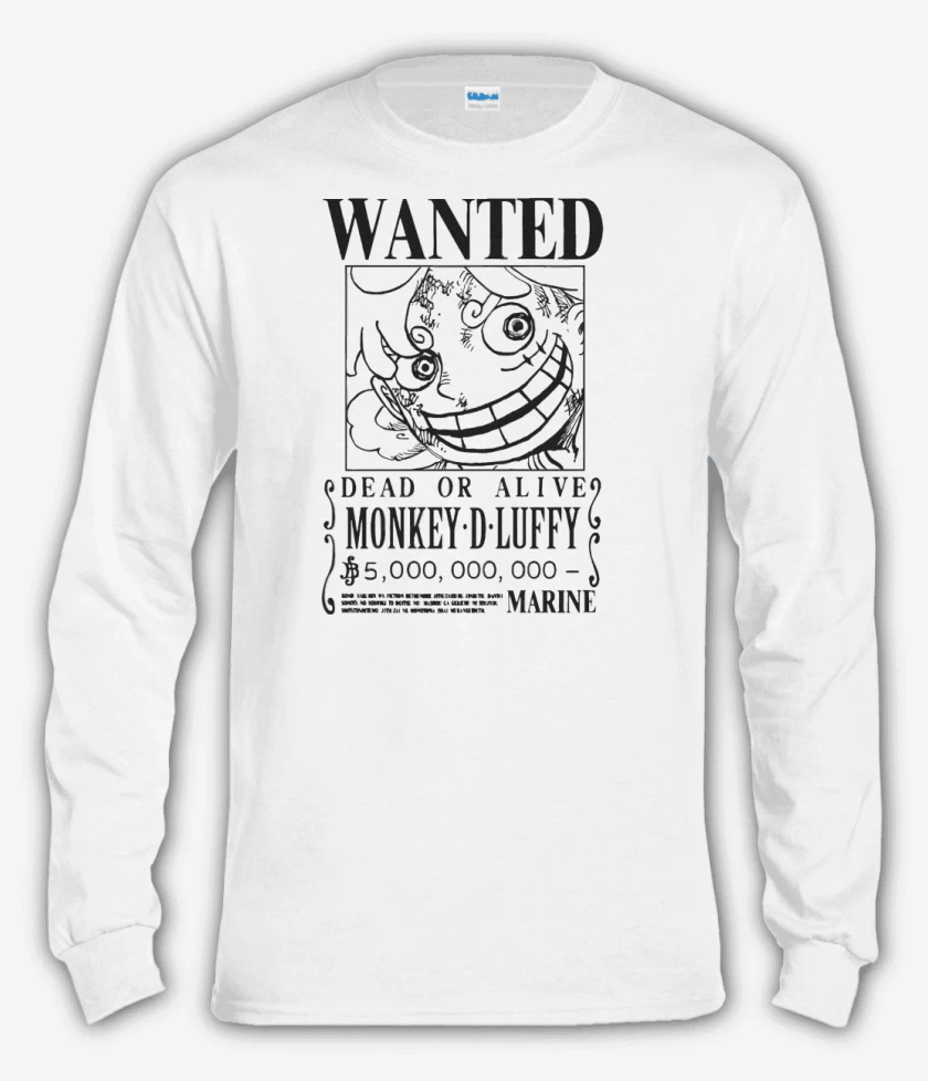 Polera manga larga Se Busca Luffy