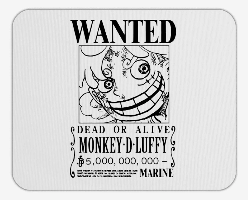 Mousepad Se Busca Luffy