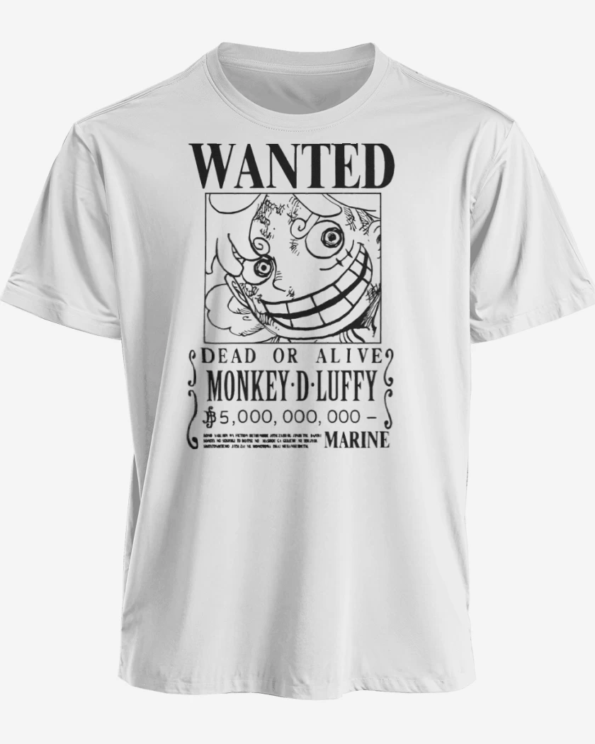 Polera premium Blanco de Se Busca Luffy