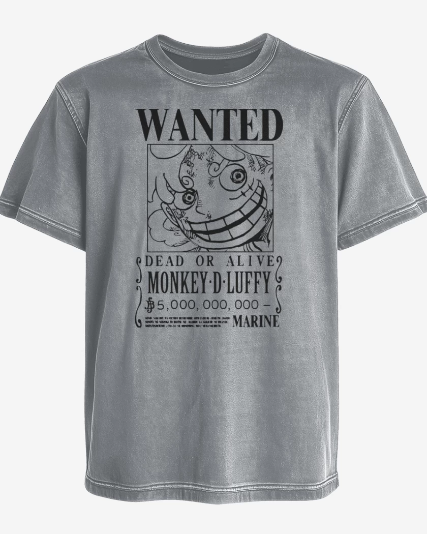 Polera desgastada Se Busca Luffy