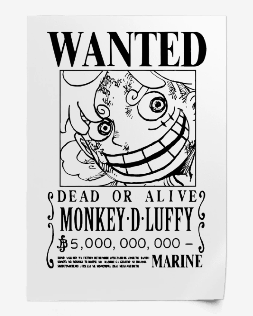 Print Se Busca Luffy
