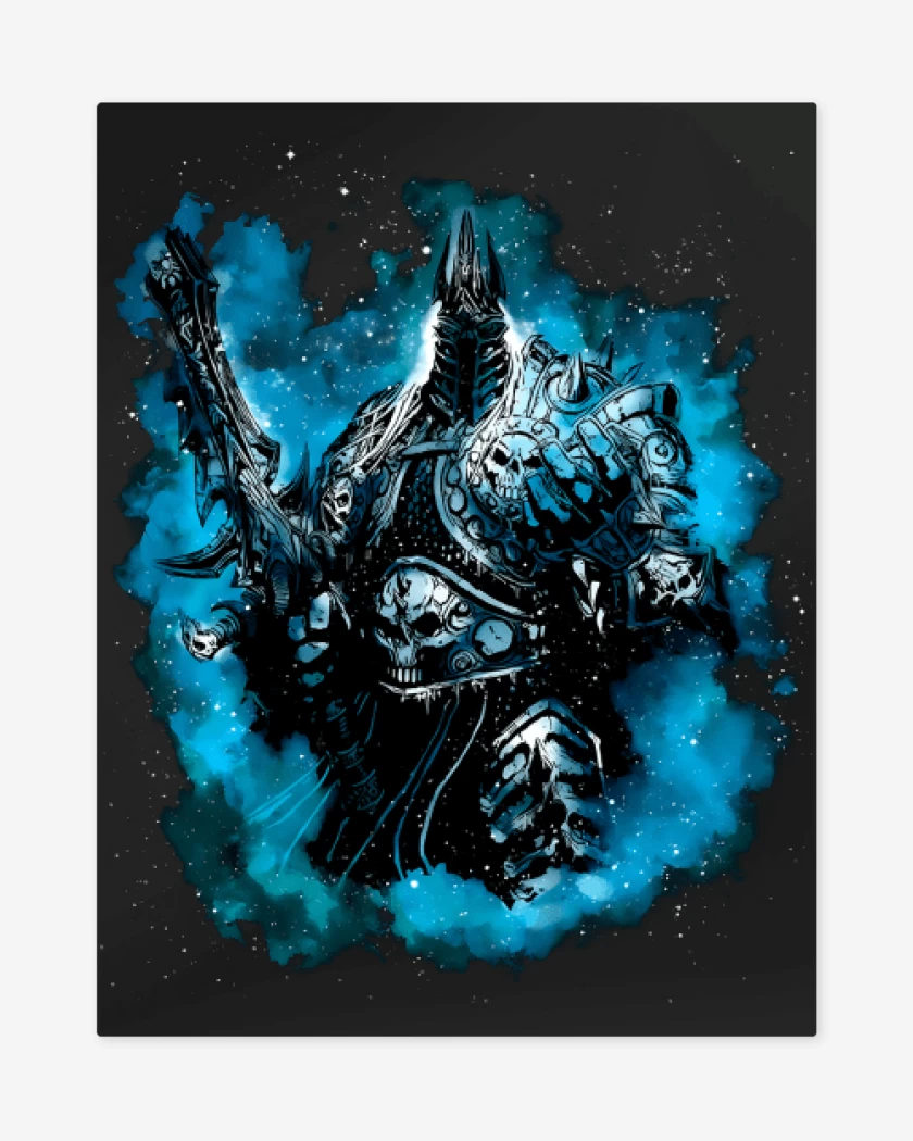 Print metalico Negro de Rey Lich