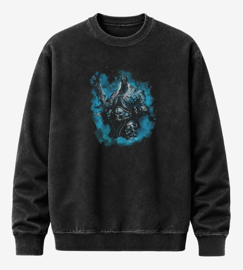 Poleron Polo Acid Wash Negro de Rey Lich