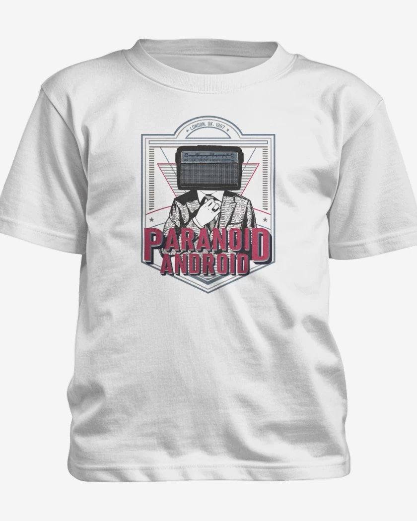 Polera de niño Blanco de Paranoid Android