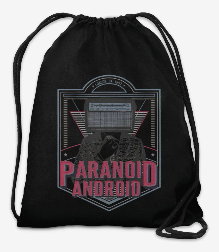 Mochila Negro de Paranoid Android