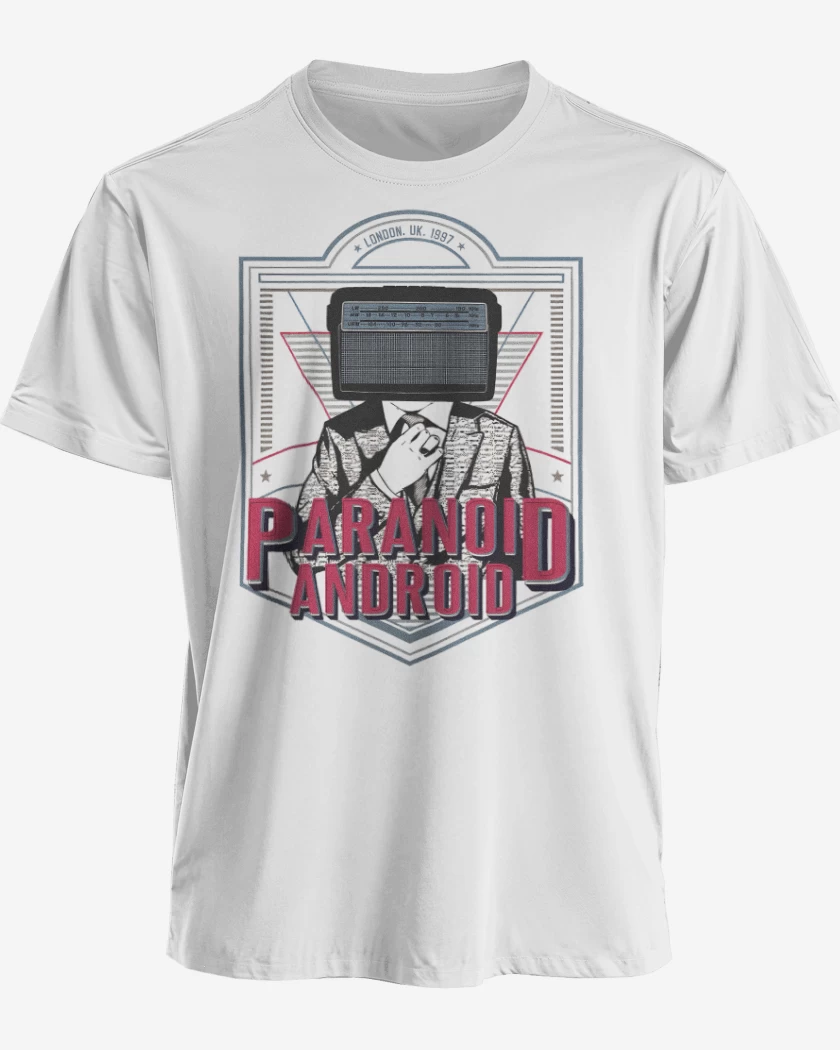 Polera premium Blanco de Paranoid Android