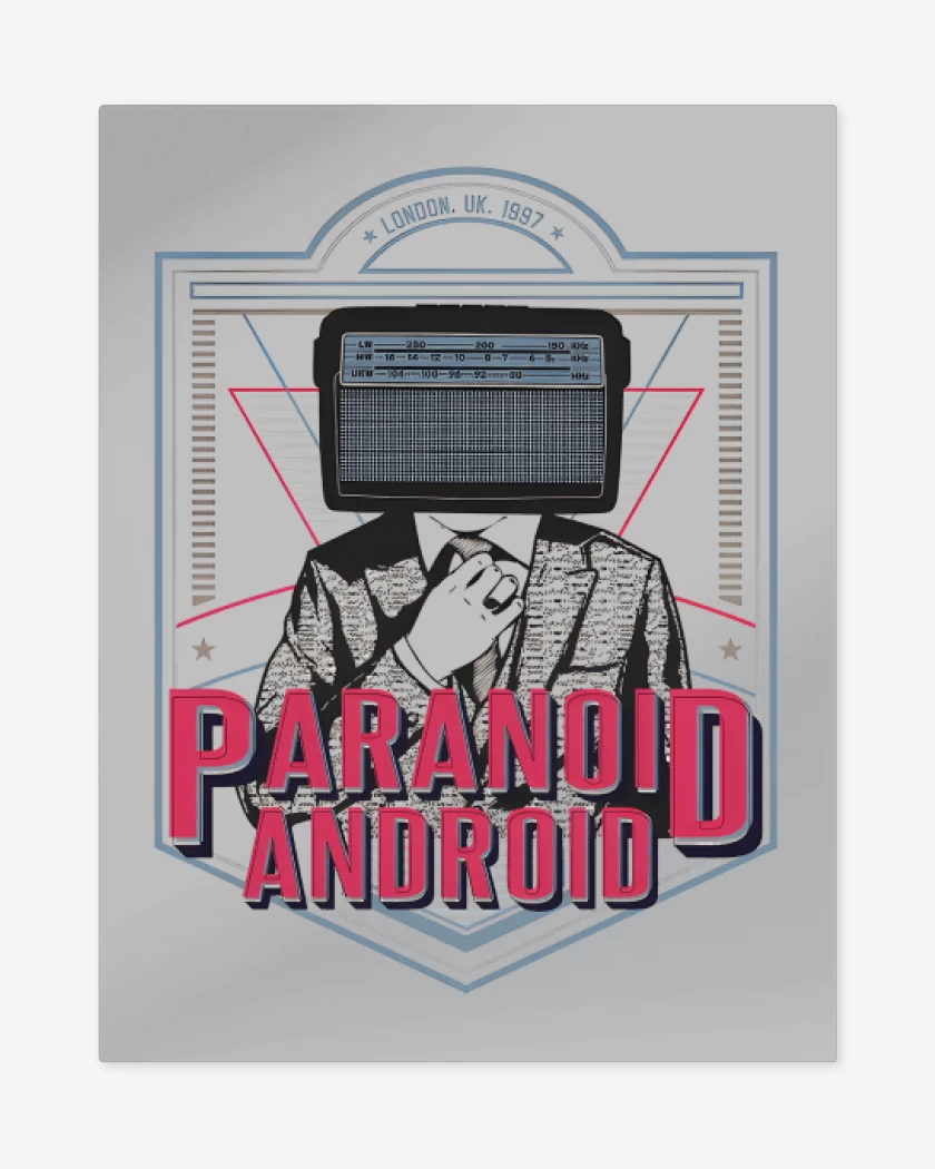 Print metalico Gris Melange de Paranoid Android