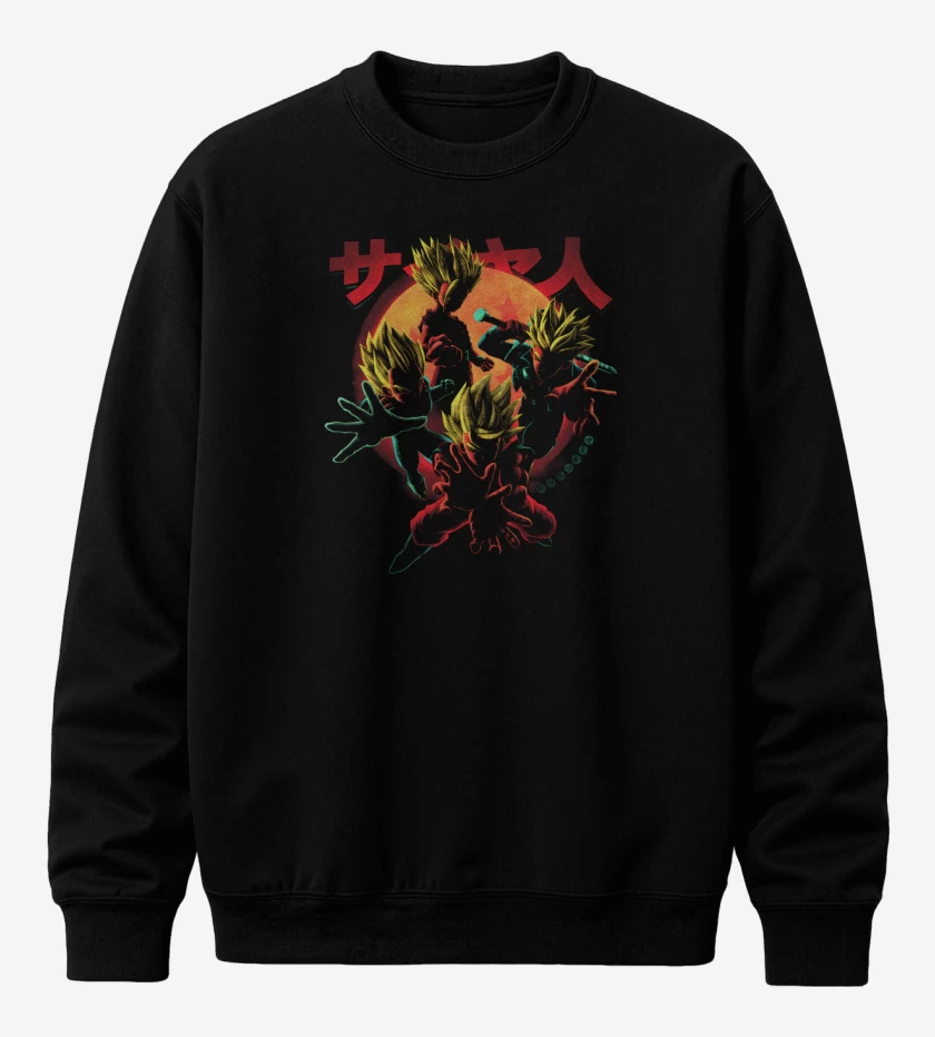 Poleron polo Negro de Saiyas clasicos