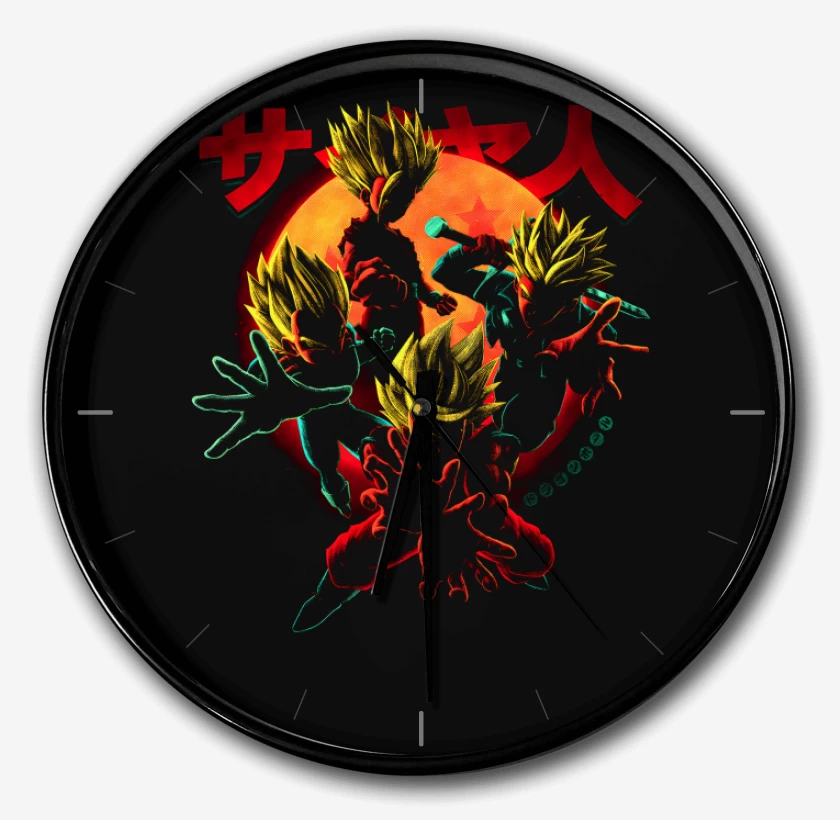 Reloj Negro de Saiyas clasicos