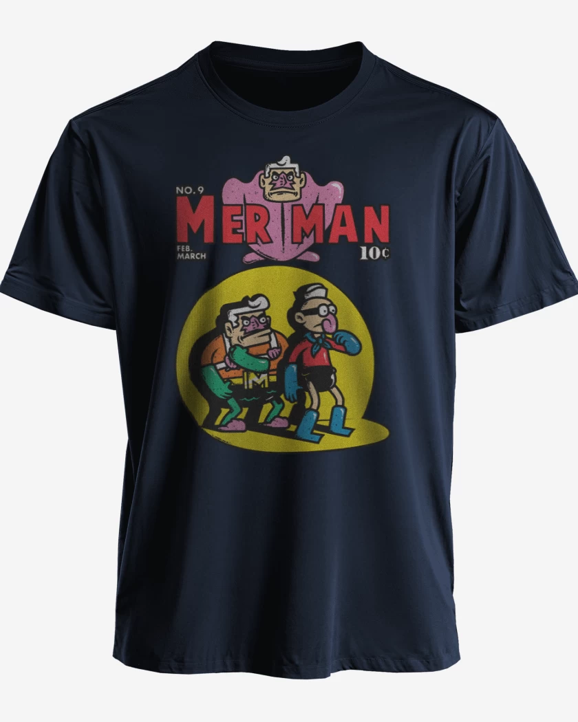 Polera Sirenoman y Chico Percebe