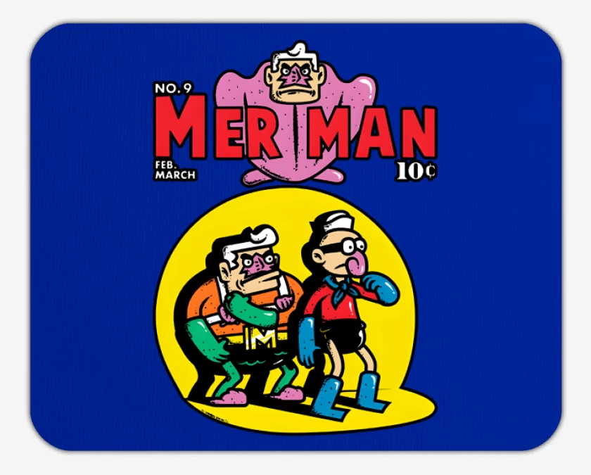 Mousepad Sirenoman y Chico Percebe
