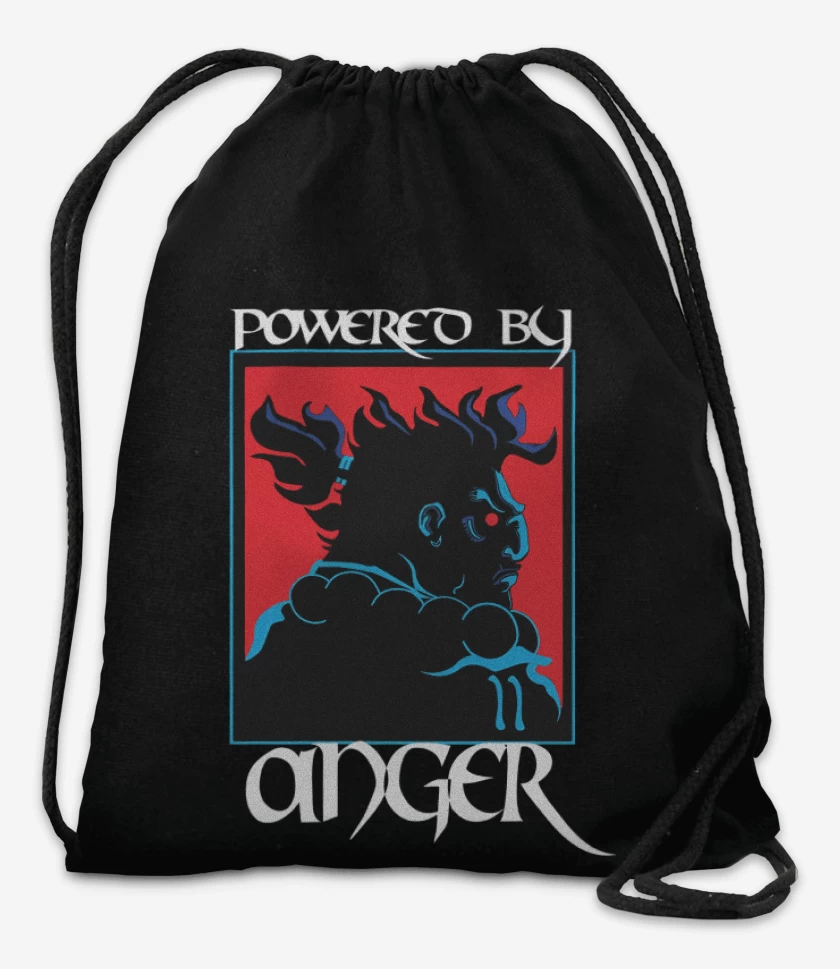 Mochila Negro de Powered by anger