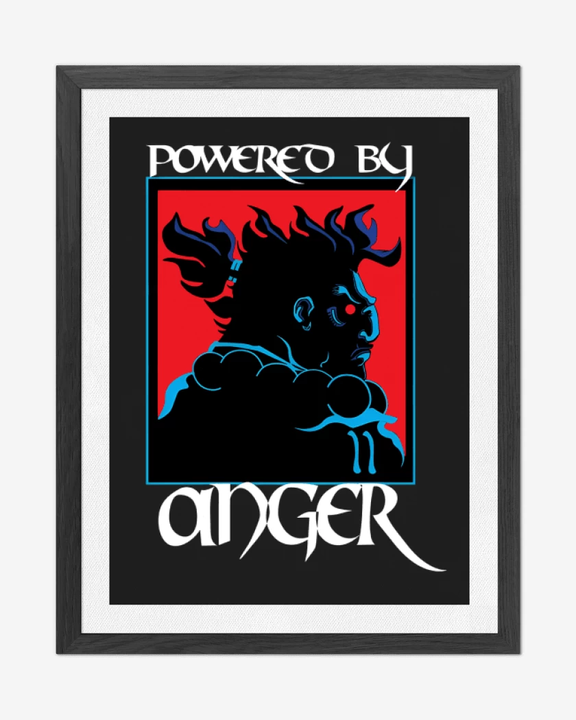 Cuadro decorativo Negro de Powered by anger