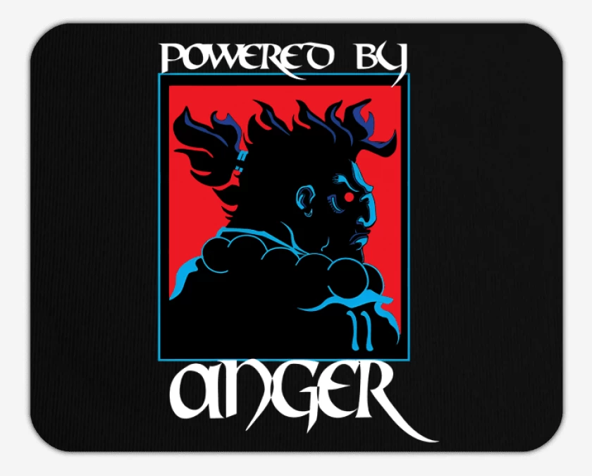 Mousepad Powered by anger
