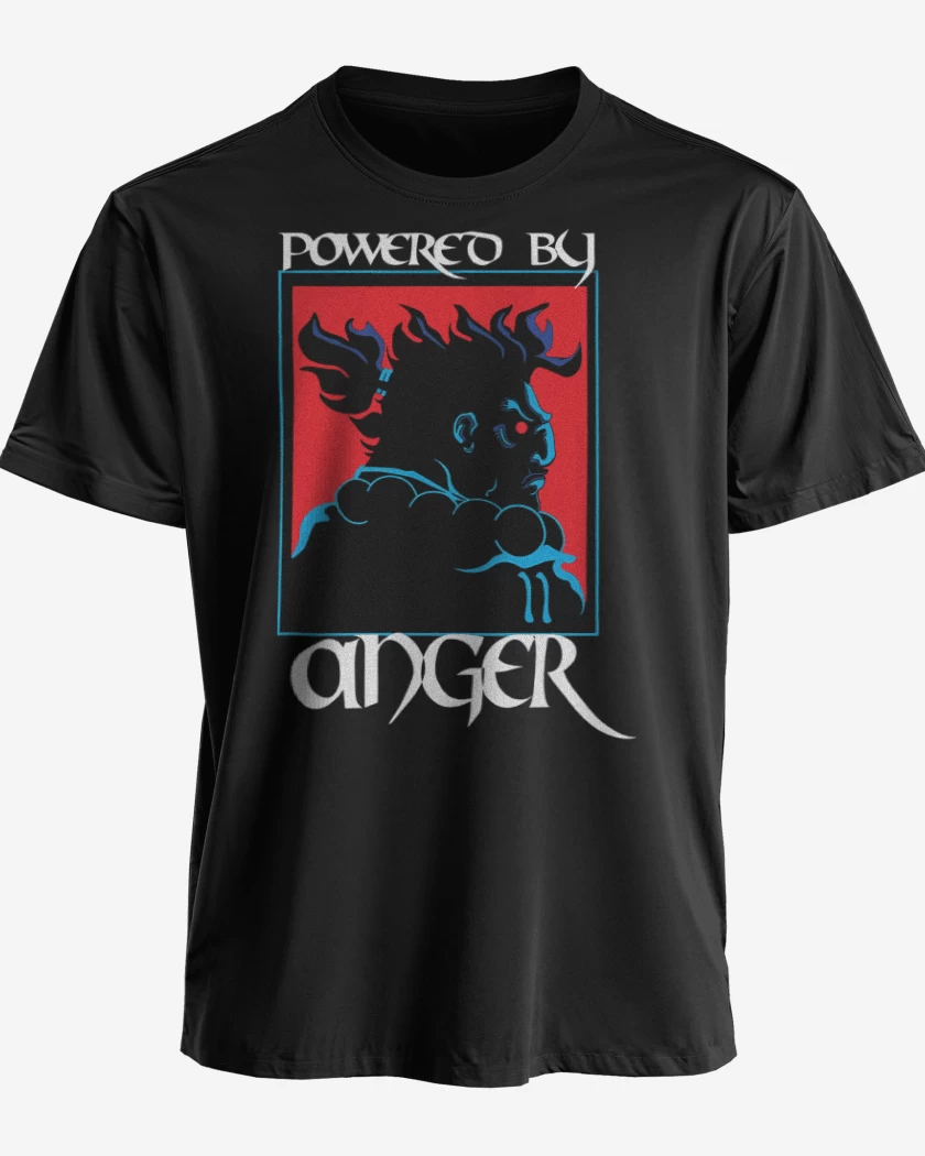 Polera premium Negro de Powered by anger