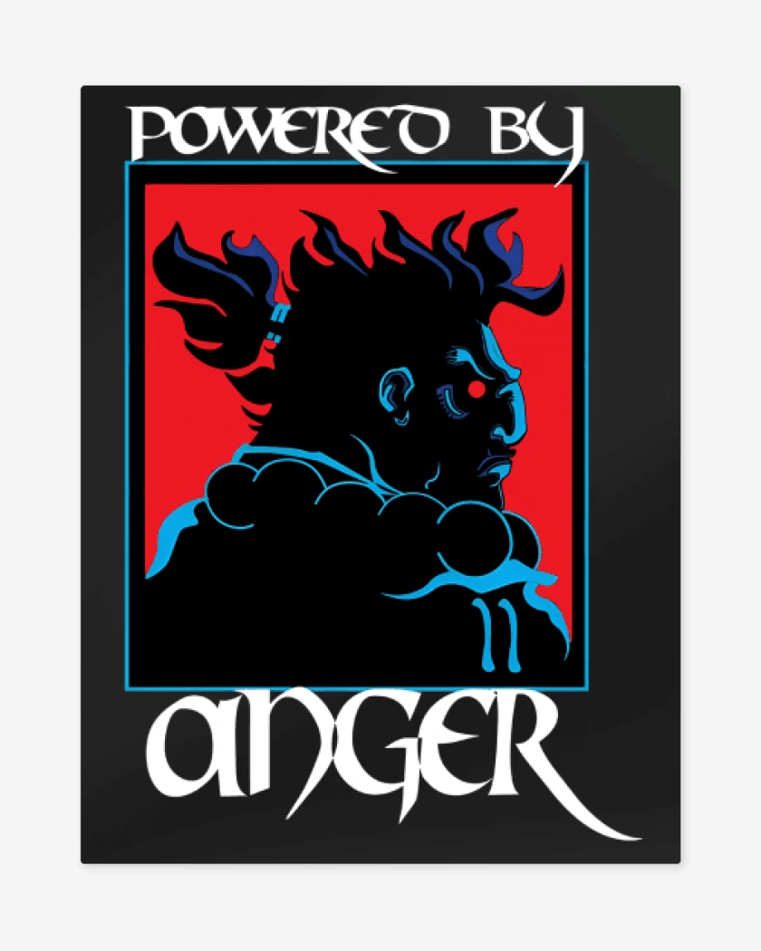 Print metalico Negro de Powered by anger