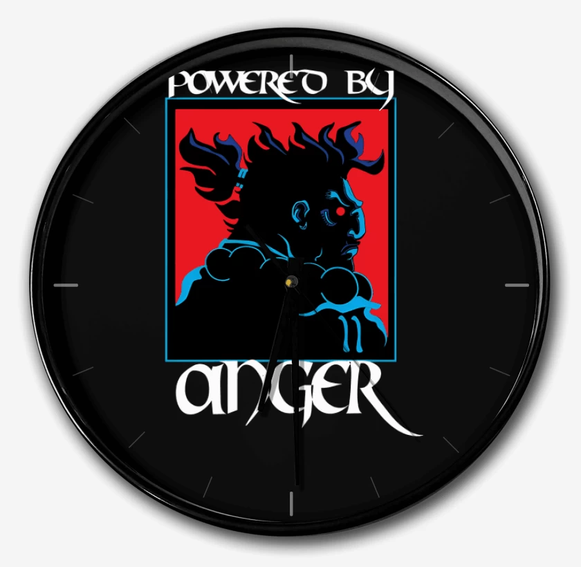 Reloj Negro de Powered by anger