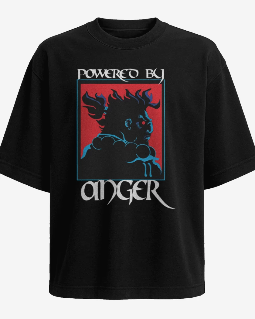 Polera Oversize Powered by anger