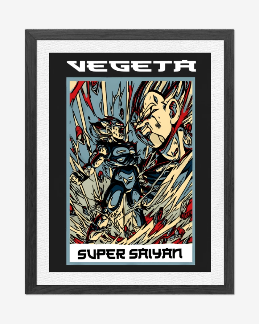 Cuadro decorativo Vegeta Super Saiyan