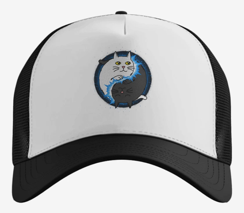 Gorro Yin Yang cat