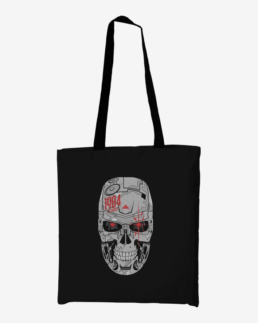 Totebag Negro de Amenaza del 84