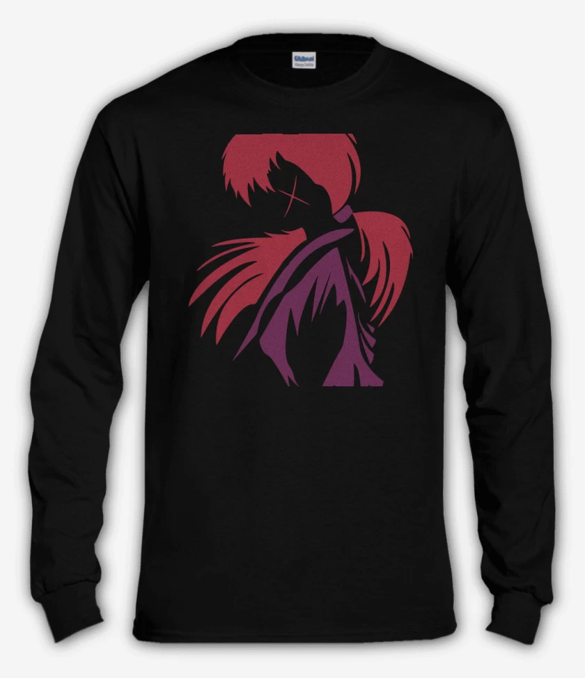 Polera manga larga Negro de Samurai X