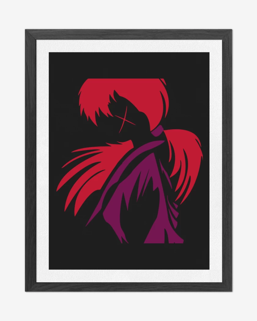 Cuadro decorativo Negro de Samurai X
