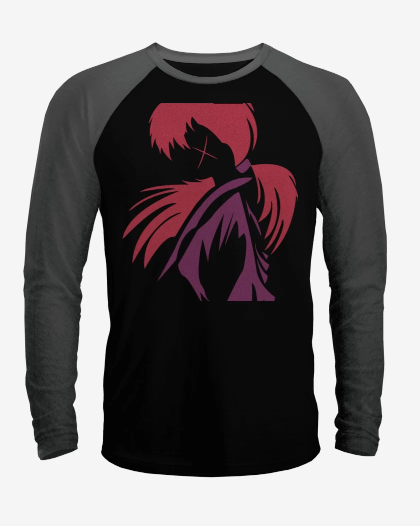 Polera Raglan Negro / Negro Heather de Samurai X