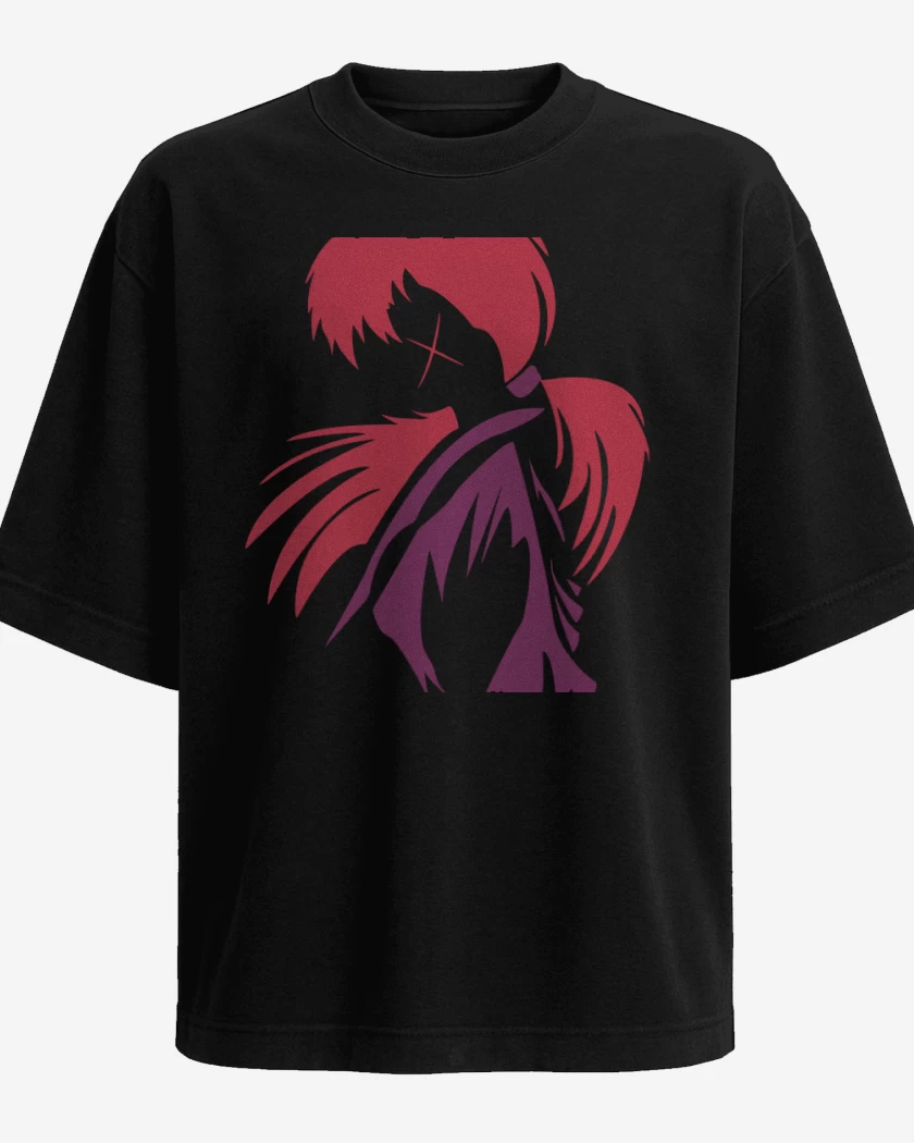 Polera Oversize Negro de Samurai X