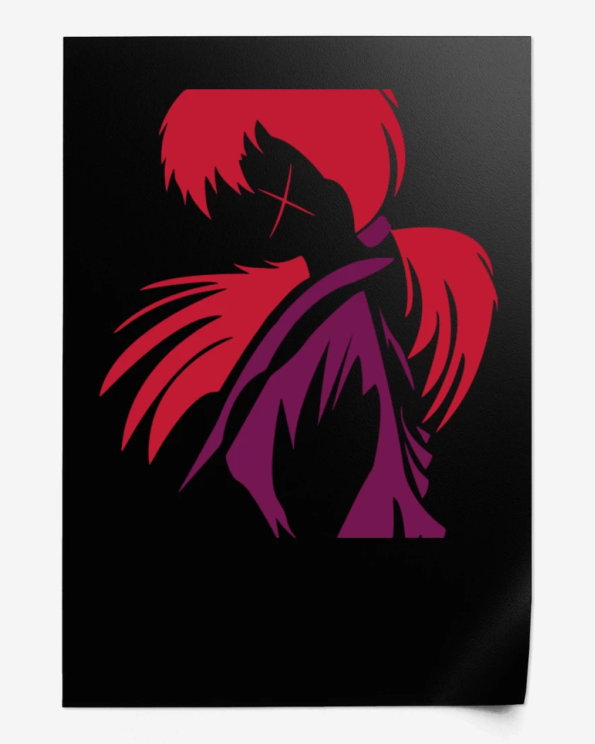 Print Negro de Samurai X