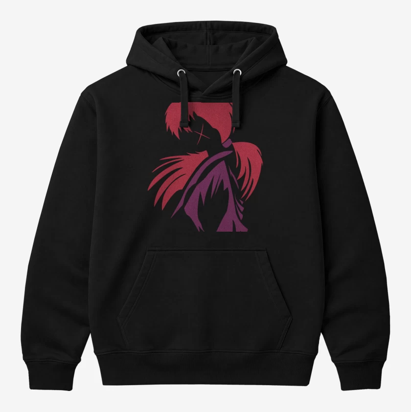 Polerón Canguro Negro de Samurai X