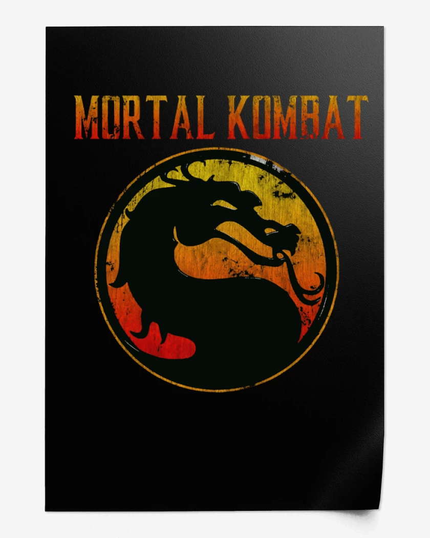 Print Mortal Kombat logo