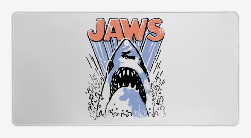 Mouse pad Gamer Blanco de Jaws